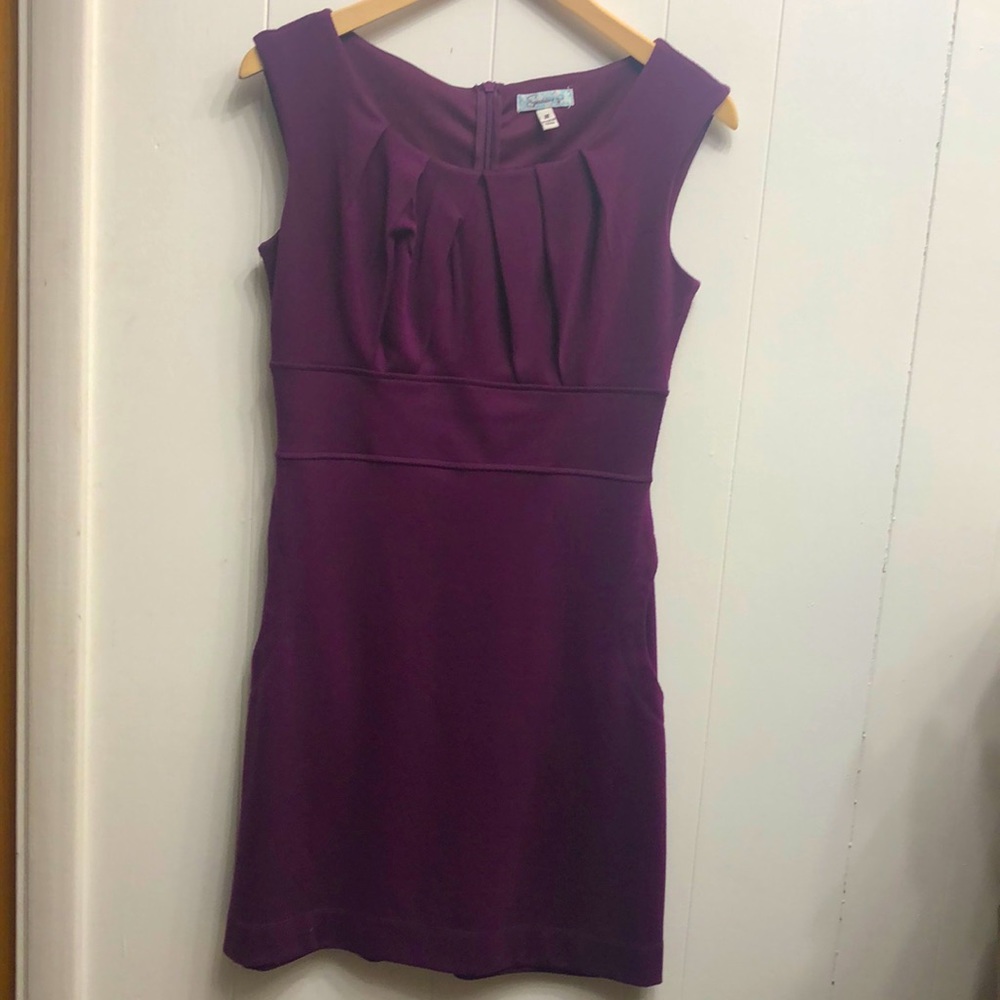 Speckless M purple dress with pockets
